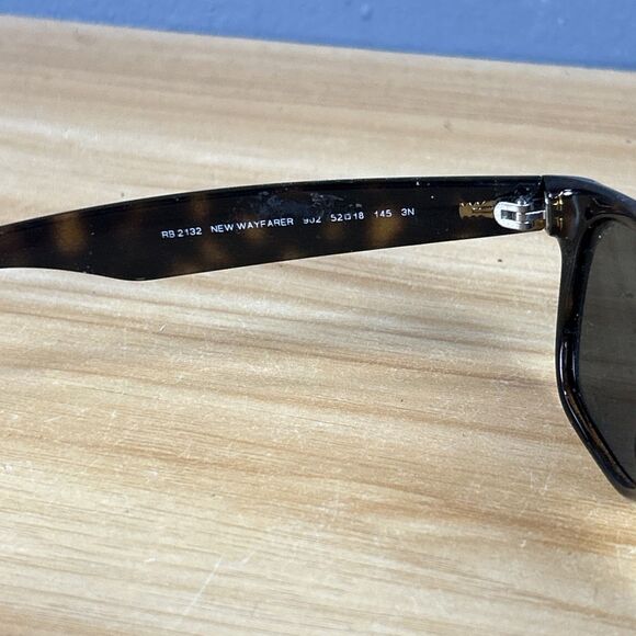 Ray Ban Sunglasses RB 2132 “New Wayfarer” 902/58 Tortoise FRAMES ONLY 55-18-145 - Picture 6 of 9